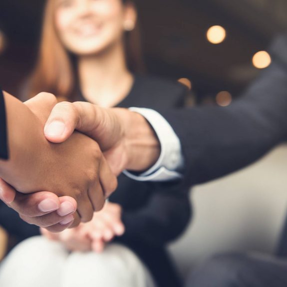 Businessman Shanking Hands With Business Partner Businessman Shanking Hands With Business Partner